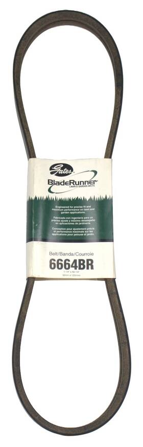 6664br Gates Bladerunner Lawn Garden Belt 1-1/4 Inch X 49-1/4 40 Degree Pulley Part
