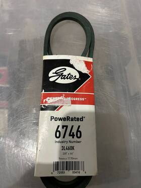 3l460k Gates 6746 New 3/8 Inch X 46 Powerated Fhp Medium Horse-power V-belt