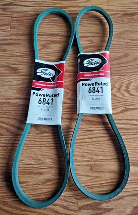 4l410k Gates 6841 2 Pack Powerated V Belt 1/2 Inch X 41 New