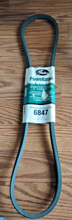 4l470k Gates 6847 Powerated Light Duty V-belt 47 Inch X 1/2