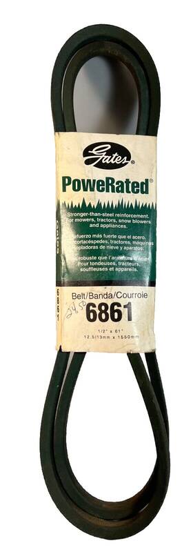 6861 Gates Oem Powerated Belt 1/2 Inch X 61