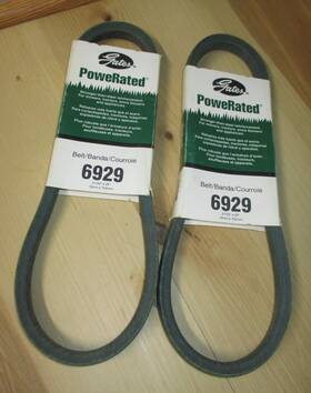 6929 Gates 2 Powerated V Belt Rubber V-belts #6929 - 21/32 Inch X 29 New Heavy Duty