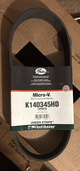 K140345hd Gates 770075341598 Micro-v Serpentine Belt 1-15/16 Inch X 35 Green Stripe