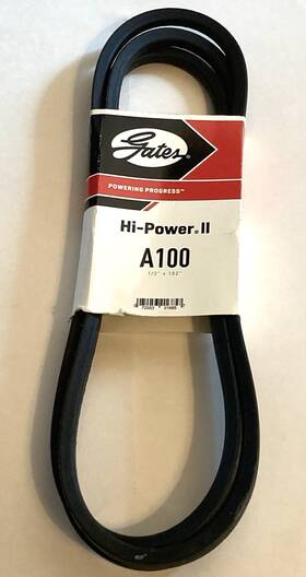 9261208 Gates Hi-power Ii A100 Industrial V-belt 1/2 Inch X 102 For Lawn Garden