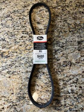 9480-xl Gates New Fleetrunner Belt Part # 9480 Xl Green Stripe