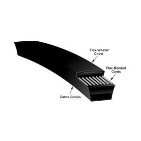 90042176 Gates C176 Hi-power Ii Banded Heavy Duty V-belt C Section