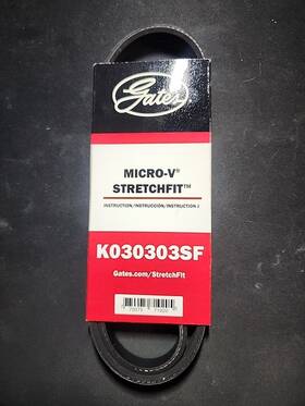 K030303sf Gates Serpentine Belt-premium Oe Stretch Fit Micro-v Belt