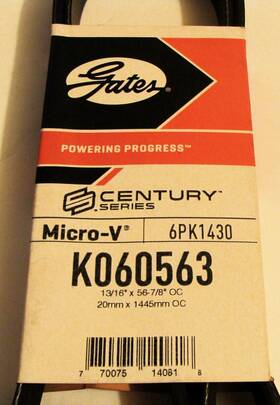 K060563 Gates Century Series Micro-v Serpentine Belt 6pk1430