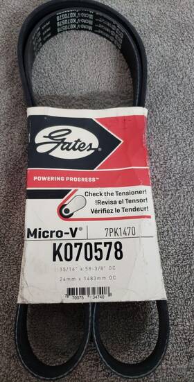 K070578 Gates Serpentine Belt-premium Oe Micro-v Belt 7pk1470