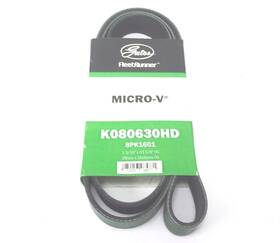 K080630hd Gates New Serpentine Heavy Duty Micro-v Belt 8pk1601 63-5/8 Inch X 1-3/32