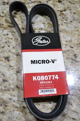 K080774 Gates New 8pk1963 Micro-v Serpentine Drive Belt