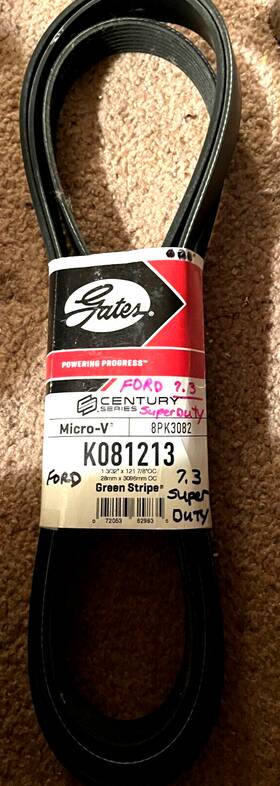 Engine-k081213 Gates K081213 Automotive Belt-new-ford 7.3