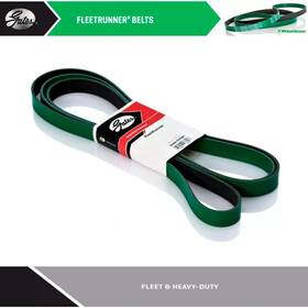 K100600hd Gates Serpentine Belt Fleetrunner Heavy Duty For International Lt625 Rh613