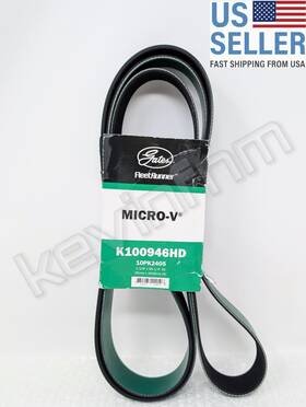 K100946hd Gates New Genuine Fleetrunner Microv Serpentine Drive Belt 10pk2405