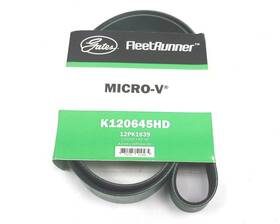 K120645hd Gates New Serpentine Heavy Duty Micro-v Belt 12pk1639 65 Inch X 1.65625