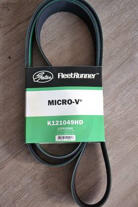 K121049hd Gates New Fleetrunner Micro-v Green Belt Fits 08-10 W900 14.6l-l6