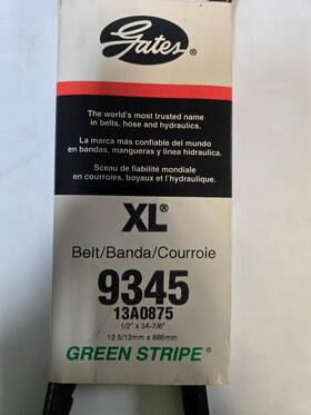 Gates Xl-9345 Xl9345 Automatic High Capacity V-belt