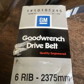 10105245 General Motors Nos Gm Goodwrench Serpentine Drive Belt 6-rib 2375mm