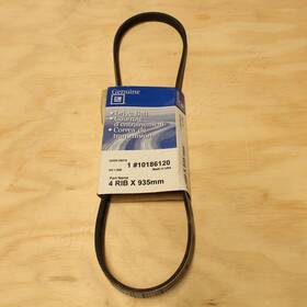 10186120 General Motors Gm Oem Serpentine Drive Belt 4-rib 935mm For 94-96 Impala Fleetwood