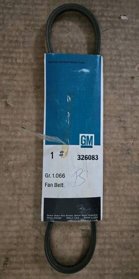 326083 General Motors Gm Nos 1973-1974 Chevrolet Corvette 350 Drive Belt Power Steering