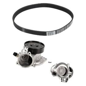 Bndl-120166 Genuine For Bmw X5 2015-2018 Engine Coolant Water Pump And Serpentine Belt Kit