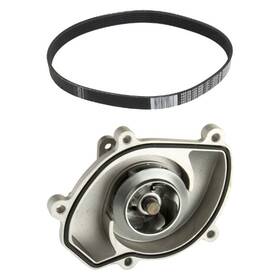 Bndl-120254 Genuine For Porsche Cayenne 08-14 Engine Coolant Water Pump And Serpentine Belt Kit