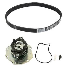 Bndl-120859 Genuine For Land Rover Lr2 08-12 Engine Coolant Water Pump And Serpentine Belt Kit
