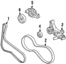 10243486 Gm Oem New 93-95 Chevrolet Pontiac Camaro Firebird Base Serpentine Belt