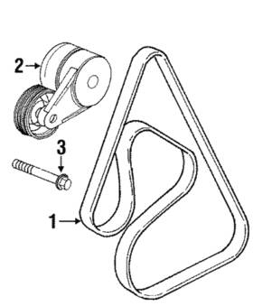 12569503 Gm Genuine Belt-w/pmp And A/c Cmpr Gen P/s Pump