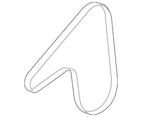12578000 Gm Genuine V-ribbed Serpentine Belt