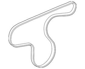 12593777 Gm Genuine Serpentine Belt