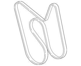 12636138 Gm Genuine V-ribbed Serpentine Belt