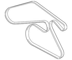 12639018 Gm Genuine V-ribbed Serpentine Belt