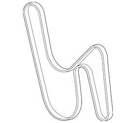 12641123 Gm Genuine V-ribbed Serpentine Belt