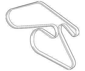 12645921 Gm Genuine V-ribbed Serpentine Belt