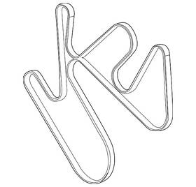 12732705 Gm Genuine V-ribbed Serpentine Belt