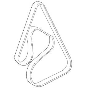19355282 Gm Genuine V-ribbed Serpentine Belt