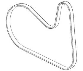 25206736 Gm Genuine Serpentine Belt