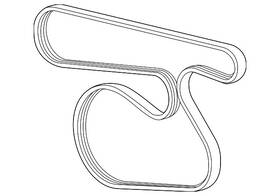 55490583 Gm Genuine V-ribbed Serpentine Belt