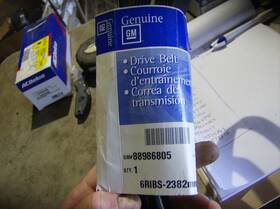 88986805 Gm Genuine Acdelco Drive Belt