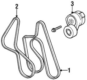 88986818 Gm Genuine Belt