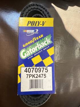 1070975 Goodyear Gatorback Serpentine Belt 7pk2475