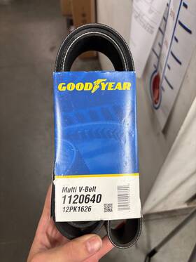 1120640 Goodyear Serpentine Belt 64.000 Inch 12-rib Multi V-belt Epdm 12pk1626