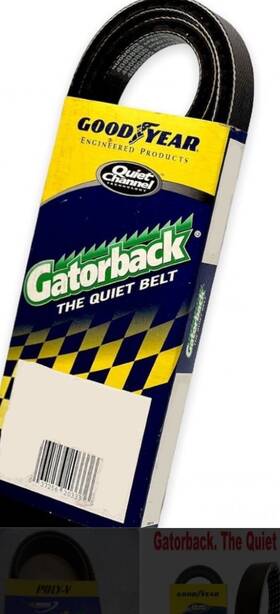 4050400y Goodyear Gatorback Poly-v Serpentine Belt 5pk101 Nascar