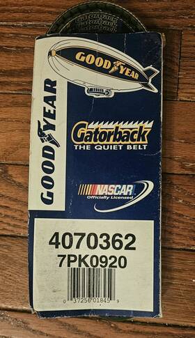 4070362 Goodyear New Serpentine Gatorback Belt