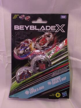 3-60f Hasbro 195166281414 Beyblade X Tail Viper 5-80o And Sword Dran Dual Pack Set With 2 Right