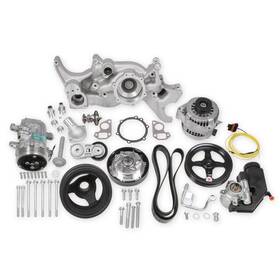 20-185 Holley Mid-mount Complete Accessory System Ls Engine