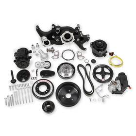 20-190bk Holley Premium Mid-mount Ls7 Complete Accessory System