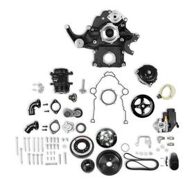 20-293bk Holley Premium Mid-mount Complete Accessory System - Black Finish