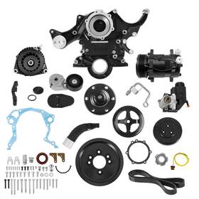 20-370bk Holley Small Block Ford Mid-mount Complete Accessory System